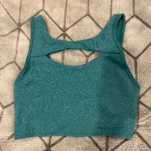 Lululemon turquoise cutout bra